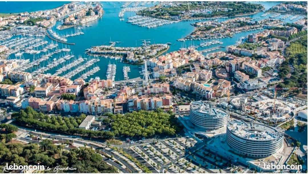 Cap D'Agde Port Lano T2 Clim, Piscine, Tennis Et Parking Экстерьер фото